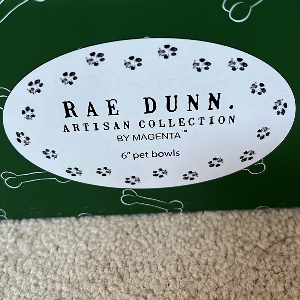 NIB Rae Dunn 6 inch pet bowls - Picture 3 of 3